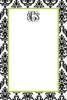 Notepads B/W Damask