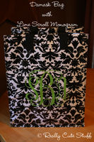 Bag Damask Lime