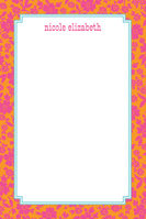 Notepads Pink Orange Floral